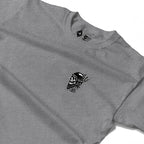 RUM KNUCKLES WINGED BIKER Long Sleeve Tee - Heather Grey - detail