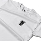 RUM KNUCKLES WINGED BIKER Long Sleeve Tee - White - detail