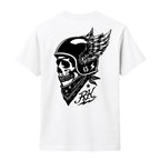 RUM KNUCKLES WINGED BIKER T-SHIRT Black