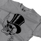 RUM KNUCKLES TOPHAT Long Sleeve Tee - Heather Grey - detail