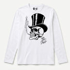 RUM KNUCKLES TOPHAT Long Sleeve Tee - White - front
