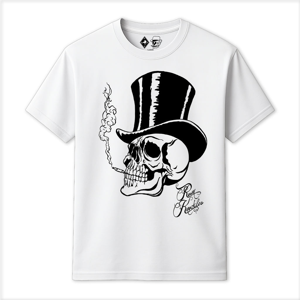 RUM KNUCKLES TOPHAT T-SHIRT White