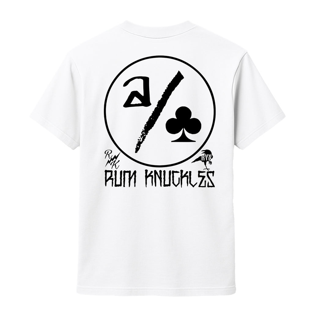 RUM KNUCKLES ACE CLUB T-SHIRT White