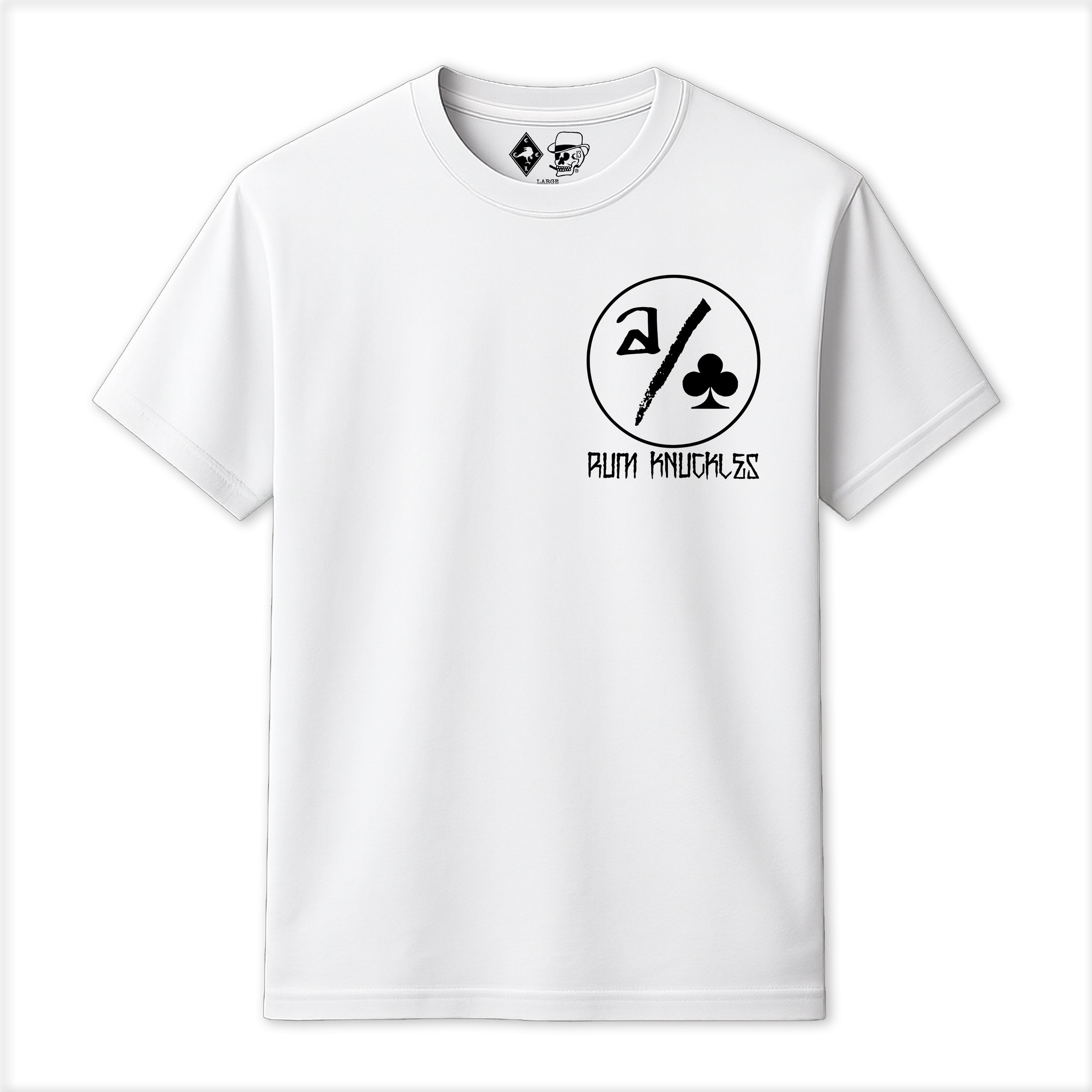 RUM KNUCKLES ACE CLUB T-SHIRT White