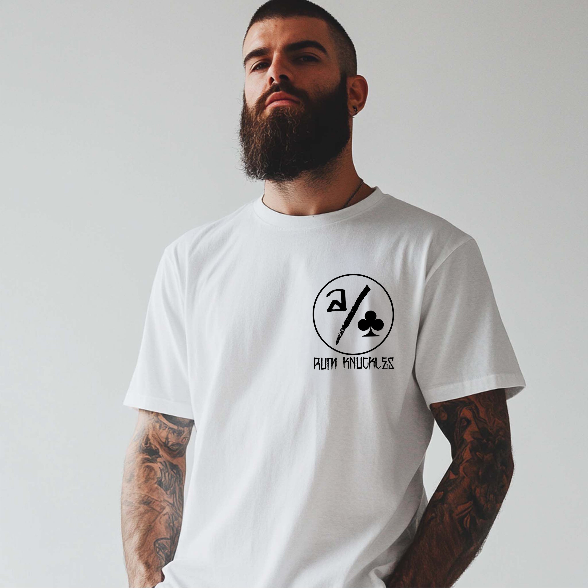 RUM KNUCKLES ACE CLUB T-SHIRT White