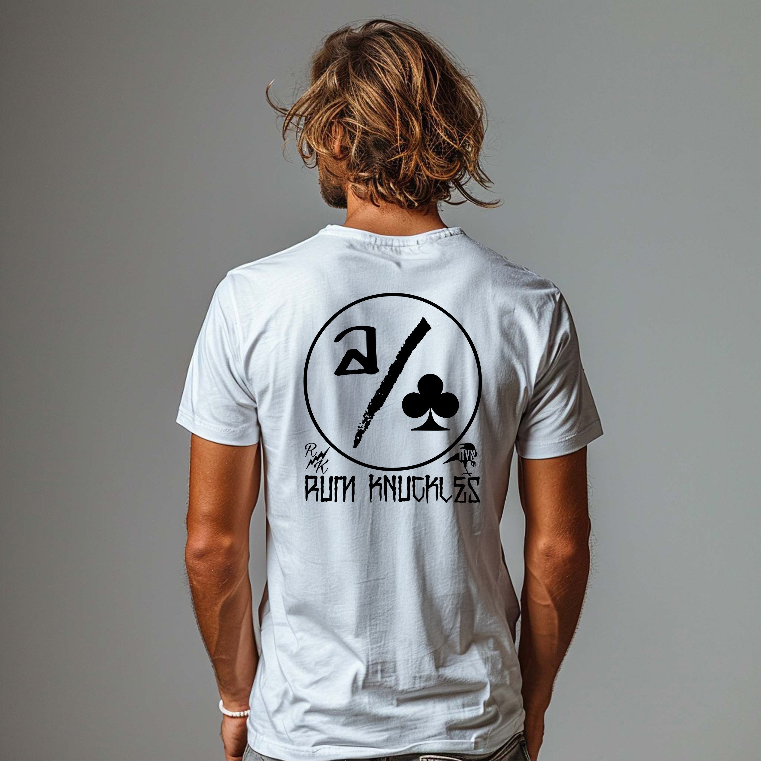 RUM KNUCKLES ACE CLUB T-SHIRT White
