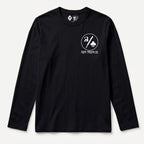 RUM KNUCKLES ACE CLUB Long Sleeve Tee - Black - front