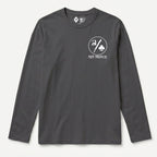 RUM KNUCKLES ACE CLUB Long Sleeve Tee - Charcoal - front