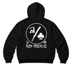 RUM KNUCKLES ACE CLUB Zip Hoodie - Black - back