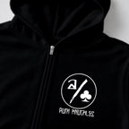 RUM KNUCKLES ACE CLUB Zip Hoodie - Black - detail