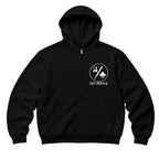 RUM KNUCKLES ACE CLUB Zip Hoodie - Black - front