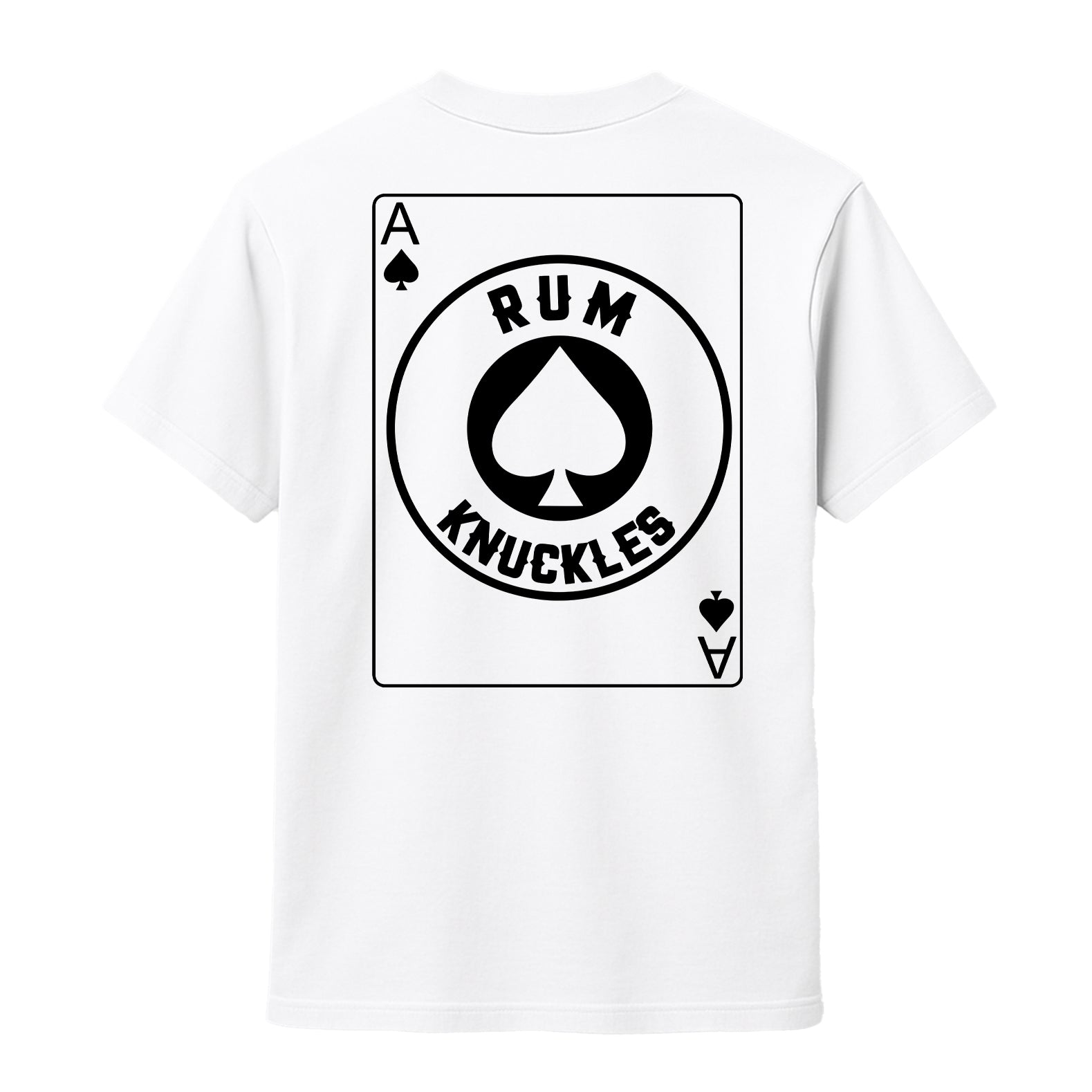 RUM KNUCKLES ACE OF SPADES T-SHIRT White