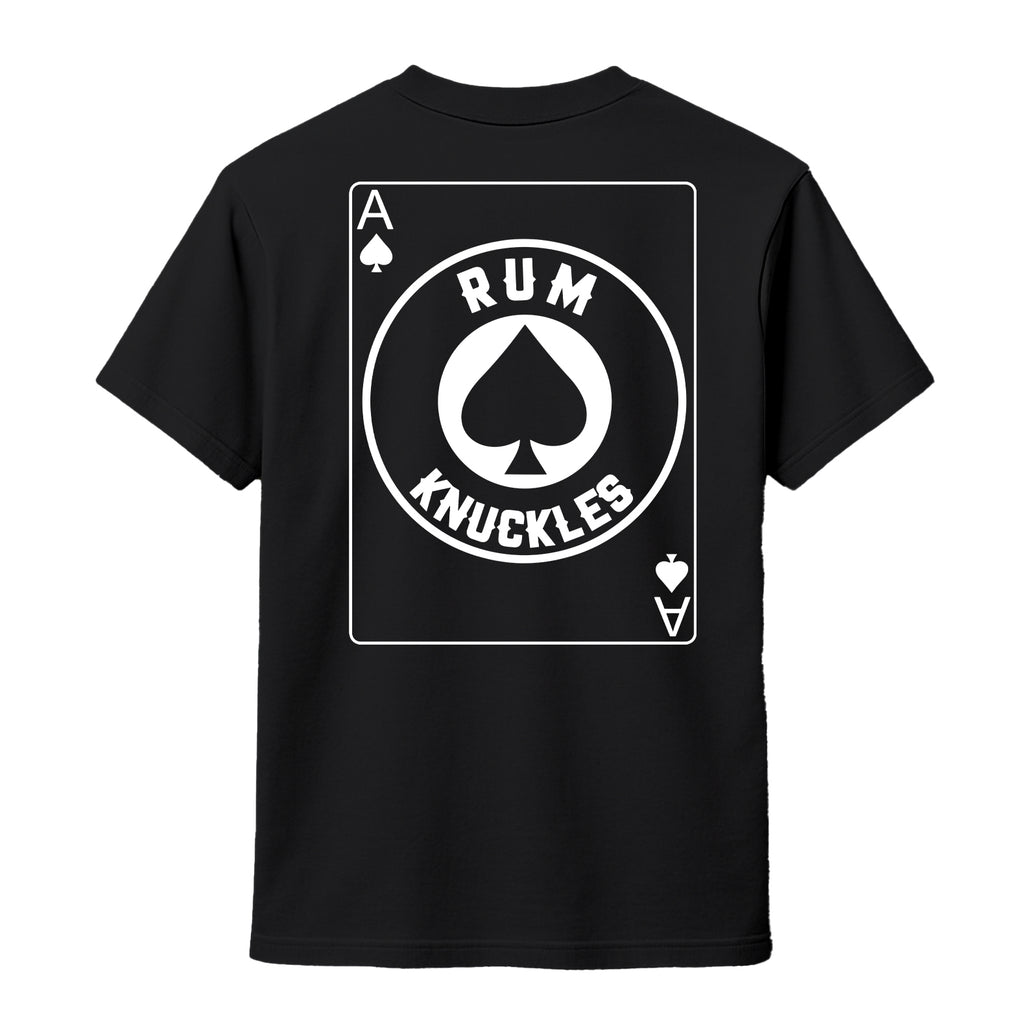 RUM KNUCKLES ACE OF SPADES T-SHIRT Black