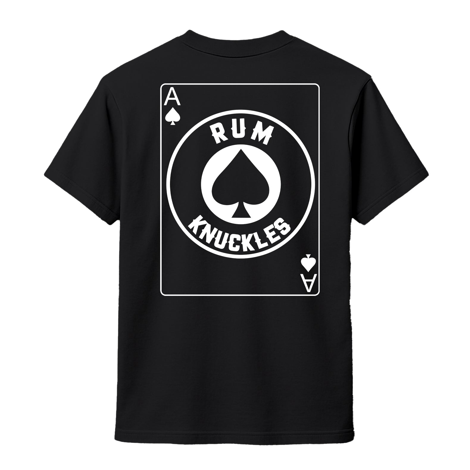 RUM KNUCKLES ACE OF SPADES T-SHIRT Black