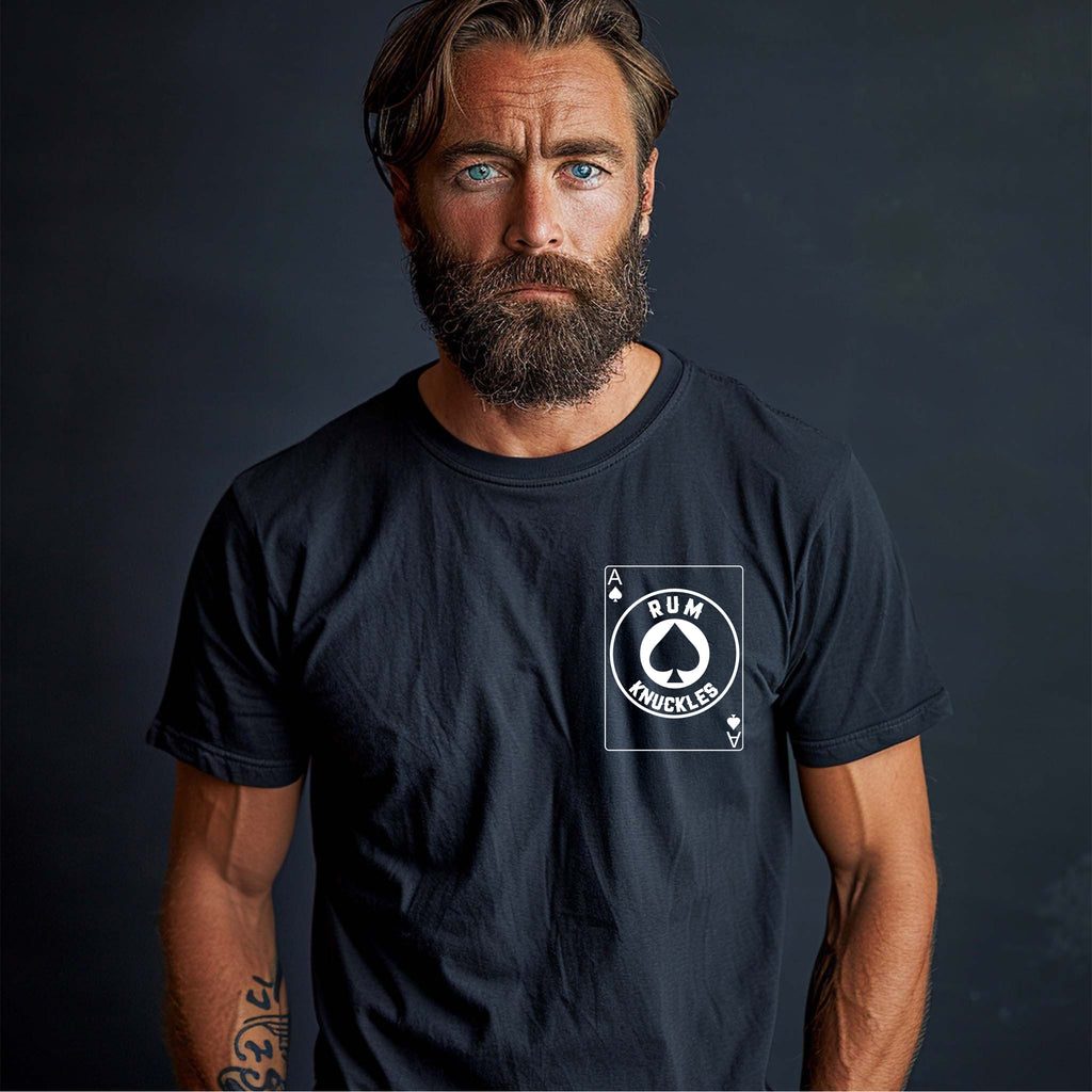 RUM KNUCKLES ACE OF SPADES T-SHIRT Black