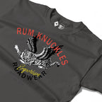 RUM KNUCKLES FLYING TIGER Long Sleeve Tee - Charcoal - detail