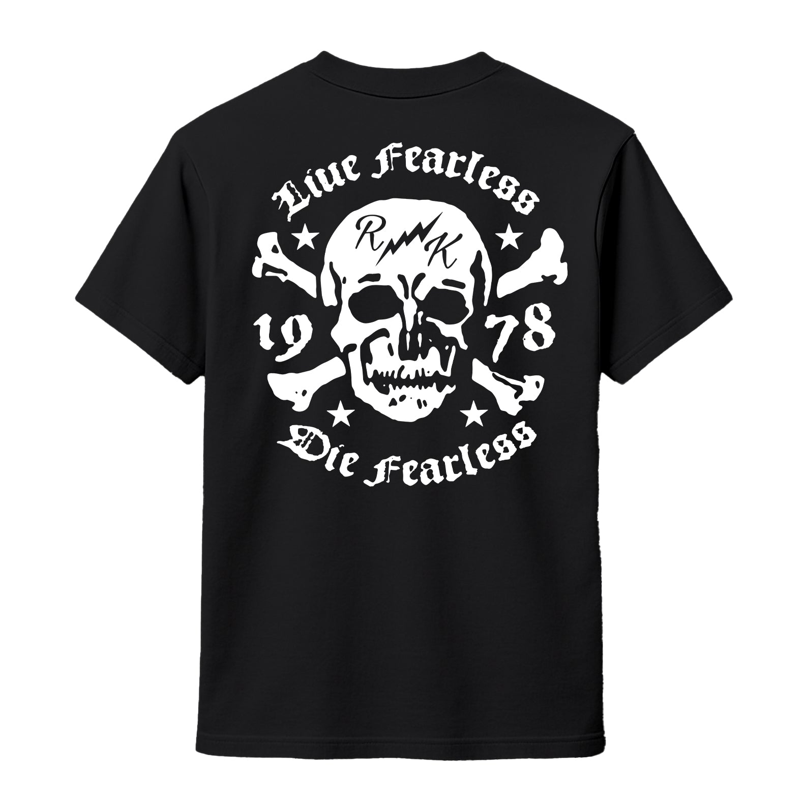 RUM KNUCKLES LIVE FEARLESS T-SHIRT Black