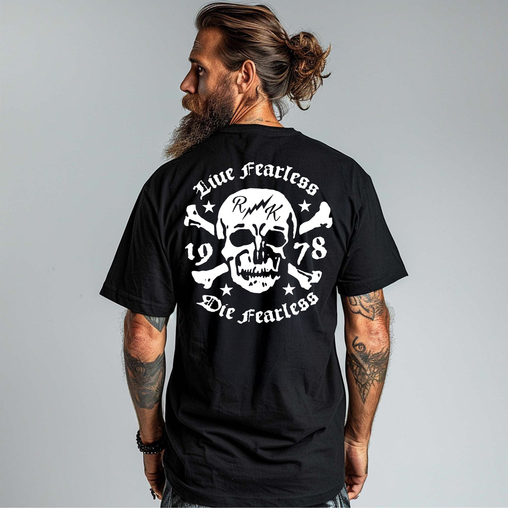 RUM KNUCKLES LIVE FEARLESS T-SHIRT Black