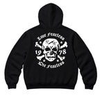 RUM KNUCKLES LIVE FEARLESS Zip Hoodie - Black - back
