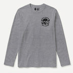 RUM KNUCKLES LIVE FEARLESS Long Sleeve Tee - Heather Grey - front