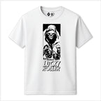 RUM KNUCKLES LUCKY ROLLER T-SHIRT White