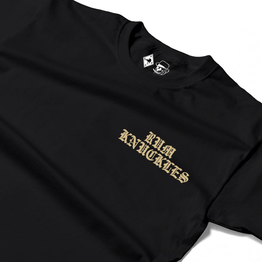 RUM KNUCKLES RK EAGLE BIKER T-SHIRT Black