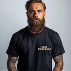 RUM KNUCKLES RK EAGLE BIKER T-SHIRT Black