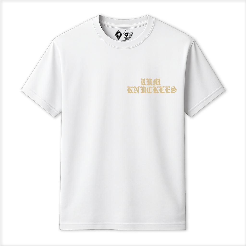 RUM KNUCKLES RK EAGLE BIKER T-SHIRT White