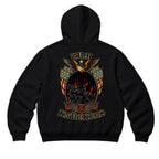 RUM KNUCKLES RK EAGLE BIKER Zip Hoodie - Black - back