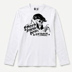 RUM KNUCKLES SPEED FREAK Long Sleeve Tee - White - front