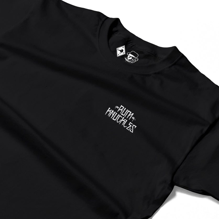 RUM KNUCKLES WEST COAST Long Sleeve Tee - Black - detail