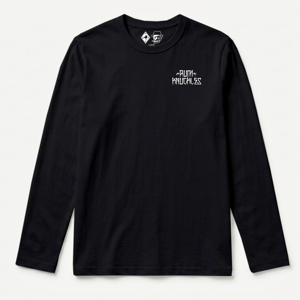 RUM KNUCKLES WEST COAST Long Sleeve Tee - Black - front