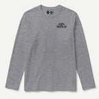 RUM KNUCKLES WEST COAST Long Sleeve Tee - Heather Grey - front