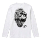 RUM KNUCKLES GORILLA TACTICS Long Sleeve Tee - White - back