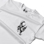RUM KNUCKLES SKULL SNAKE Long Sleeve Tee - White - detail
