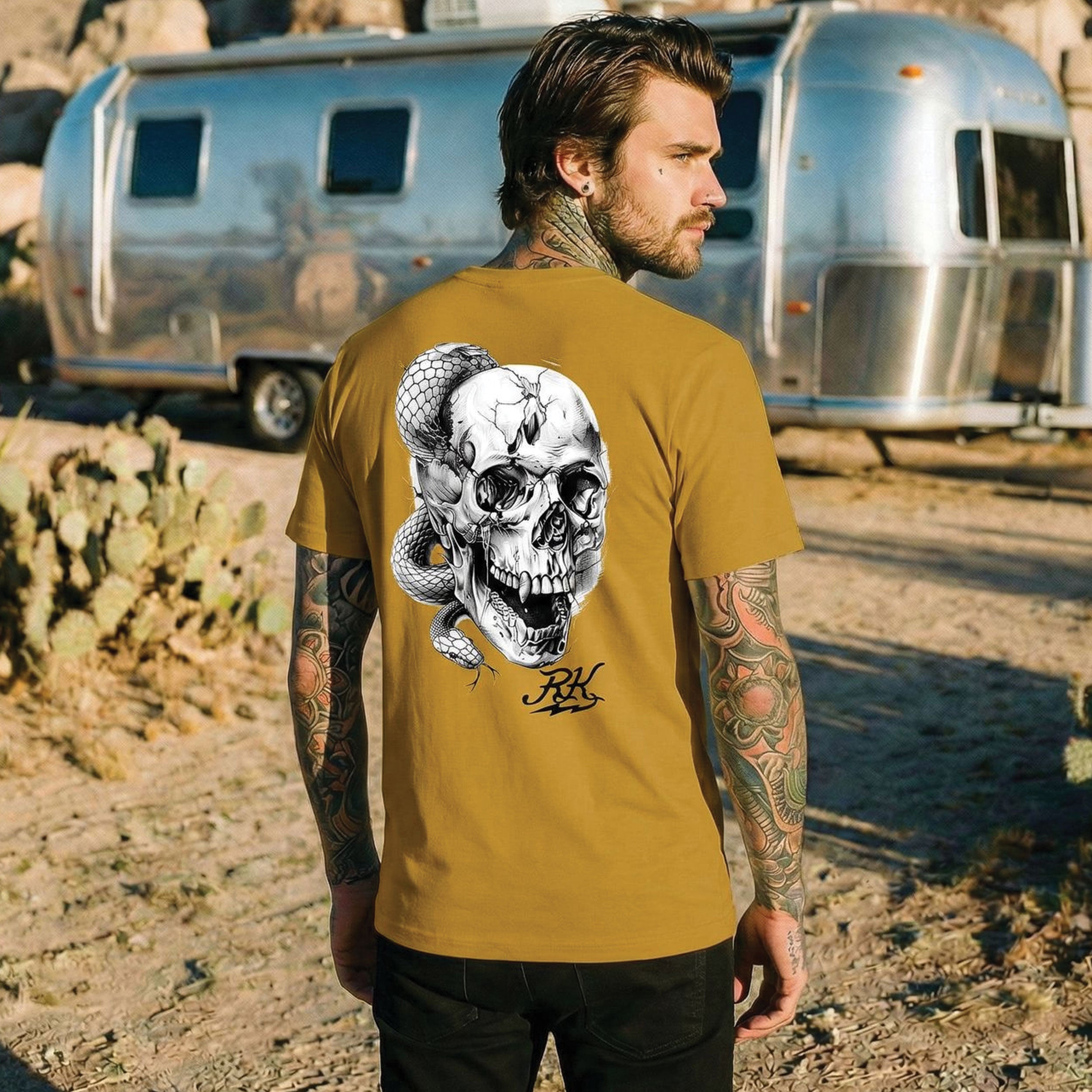 Rum Knuckles SKULL SNAKE T-SHIRT