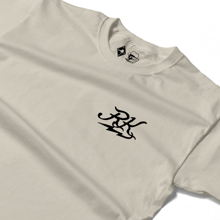 RUM KNUCKLES GHOST RIDER Long Sleeve Tee - Ecru - detail