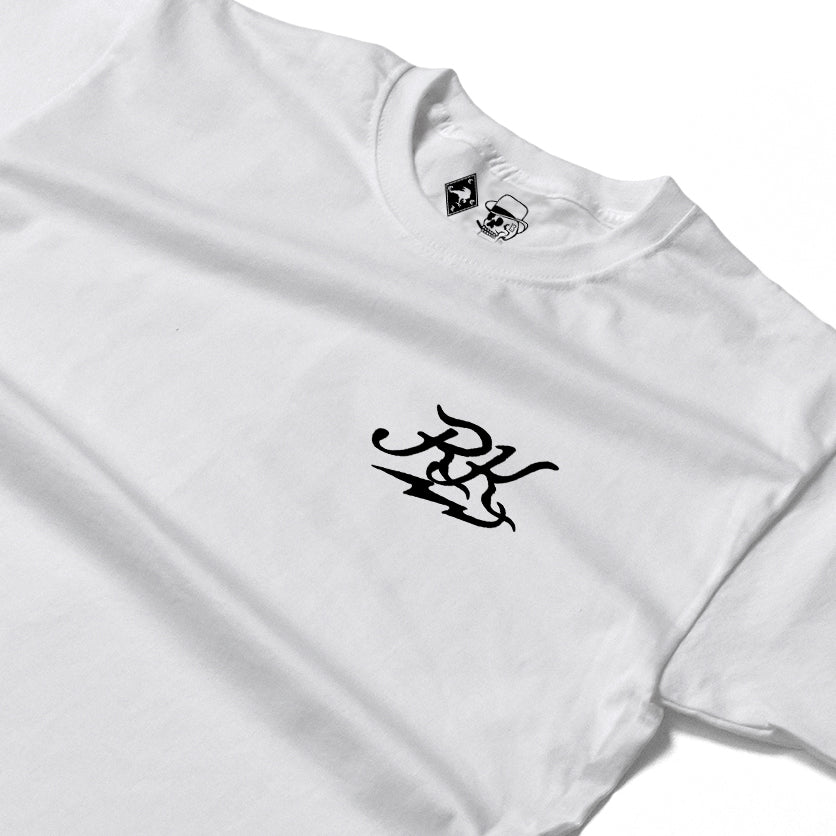 RUM KNUCKLES GHOST RIDER Long Sleeve Tee - White - detail