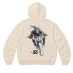 RUM KNUCKLES GHOST RIDER Zip Hoodie - Ecru - back
