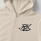 RUM KNUCKLES GHOST RIDER Zip Hoodie - Ecru - detail