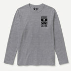 RUM KNUCKLES BAR & GRILL Long Sleeve Tee - Heather Grey - front