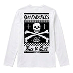 RUM KNUCKLES BAR & GRILL Long Sleeve Tee - White - back