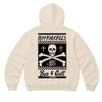RUM KNUCKLES BAR & GRILL Zip Hoodie - Ecru - back