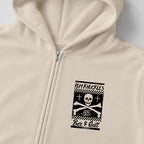 RUM KNUCKLES BAR & GRILL Zip Hoodie - Ecru - detail