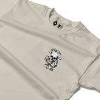 RUM KNUCKLES CROSS BONES Long Sleeve Tee - Ecru - detail