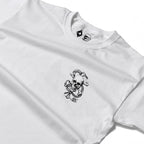 RUM KNUCKLES CROSS BONES Long Sleeve Tee - White - detail