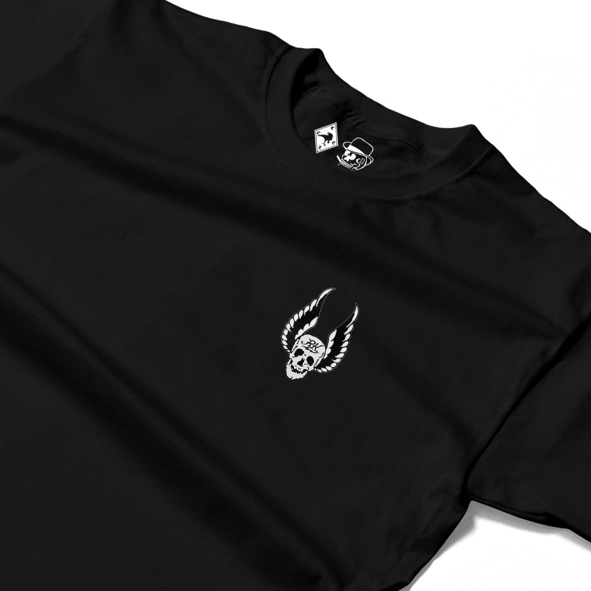 RUM KNUCKLES WINGS Long Sleeve Tee - Black - detail