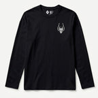RUM KNUCKLES WINGS Long Sleeve Tee - Black - front