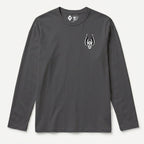 RUM KNUCKLES WINGS Long Sleeve Tee - Charcoal - front