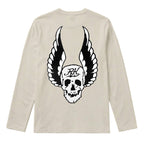 RUM KNUCKLES WINGS Long Sleeve Tee - Ecru - back